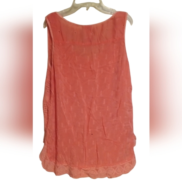 Johnny Was Coral Embroidered Sleeveless Top - Picture 2 of 3